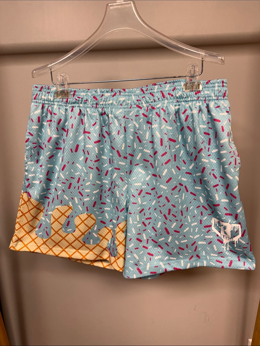 Baseball Lifestyle Ice Cream Sprinkle Print Shorts